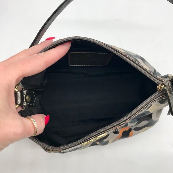 Coach Multicolor Sateen Madison Graphic OP Art Mini Bag 41997 - Picture 10 of 11